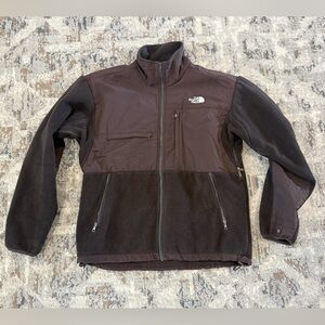 The North Face Men's Dark Brown Fleece Jacket - Large